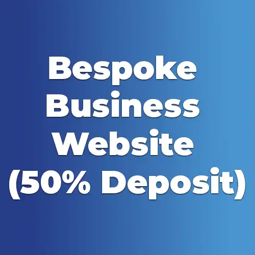 A blue gradiented image with white bold text displaying the name of the product for wordpress website